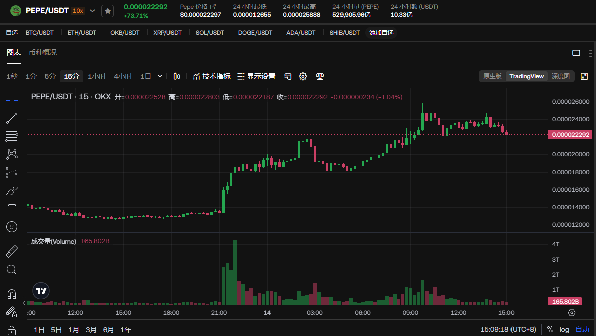 PEPE币价格预测:未来几周继续上涨至0.00007207美元(2025.5.28)